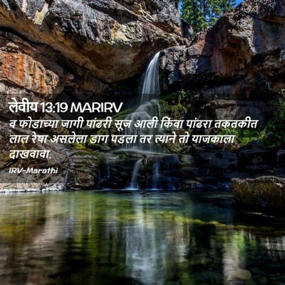 Picture 02 - लेवीय 13:19 MARIRV - व फोडाच्या जागी - Bible Verse Picture