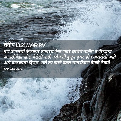 Picture 02 - लेवीय 13:21 MARIRV - पण तपासणी - Bible Verse Picture