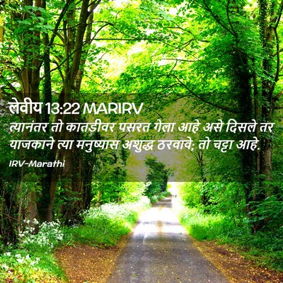 Picture 02 - लेवीय 13:22 MARIRV - त्यानंतर तो - Bible Verse Picture
