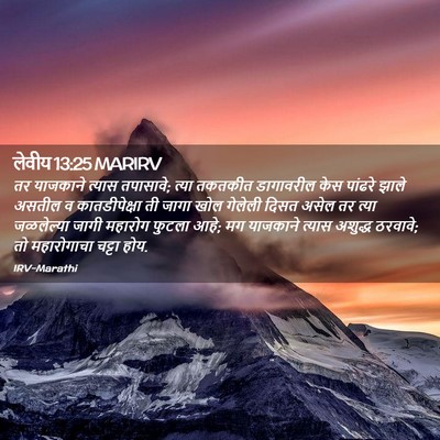 Picture 02 - लेवीय 13:25 MARIRV - तर याजकाने त्यास - Bible Verse Picture