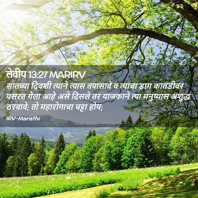 Picture 02 - लेवीय 13:27 MARIRV - सातव्या दिवशी - Bible Verse Picture