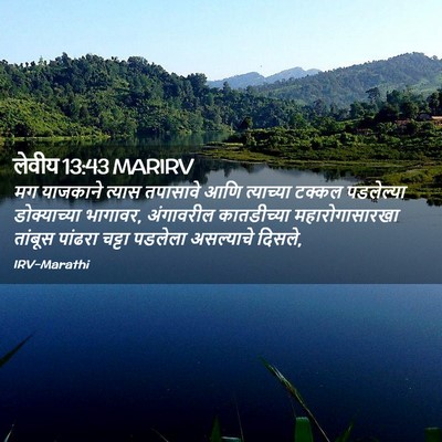 Picture 02 - लेवीय 13:43 MARIRV - मग याजकाने त्यास - Bible Verse Picture