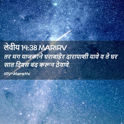 Picture 02 - लेवीय 14:38 MARIRV - तर मग याजकाने - Bible Verse Picture