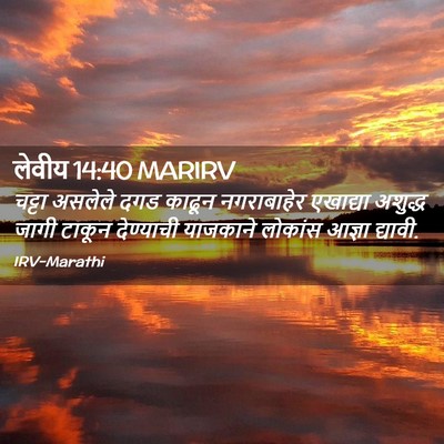 Picture 02 - लेवीय 14:40 MARIRV - चट्टा असलेले दगड - Bible Verse Picture