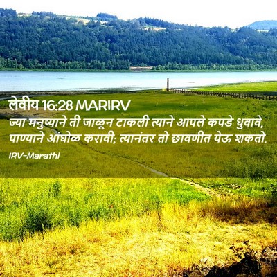 Picture 02 - लेवीय 16:28 MARIRV - ज्या मनुष्याने ती - Bible Verse Picture
