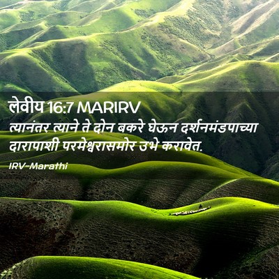 Picture 02 - लेवीय 16:7 MARIRV - त्यानंतर त्याने - Bible Verse Picture
