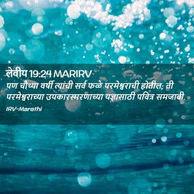 Picture 02 - लेवीय 19:24 MARIRV - पण चौथ्या वर्षी - Bible Verse Picture