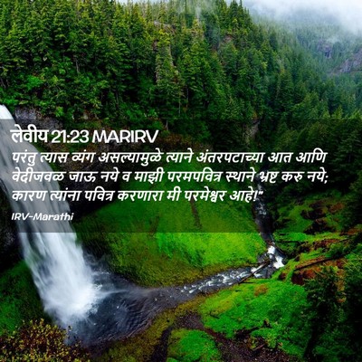 Picture 02 - लेवीय 21:23 MARIRV - परंतु त्यास व्यंग - Bible Verse Picture