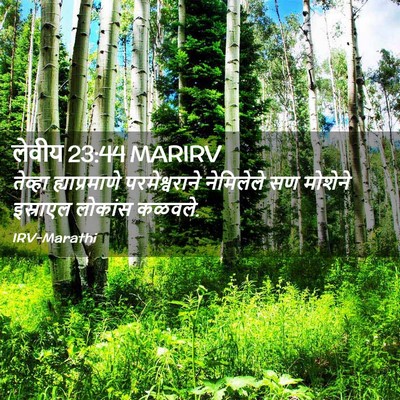 Picture 02 - लेवीय 23:44 MARIRV - तेव्हा - Bible Verse Picture