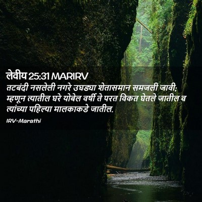 Picture 02 - लेवीय 25:31 MARIRV - तटबंदी नसलेली - Bible Verse Picture