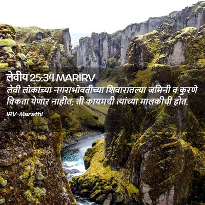 Picture 02 - लेवीय 25:34 MARIRV - लेवी लोकांच्या - Bible Verse Picture