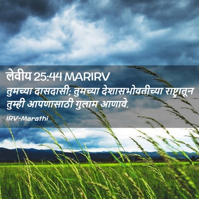 Picture 02 - लेवीय 25:44 MARIRV - तुमच्या दासदासी; - Bible Verse Picture