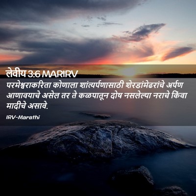 Picture 02 - लेवीय 3:6 MARIRV - परमेश्वराकरिता - Bible Verse Picture