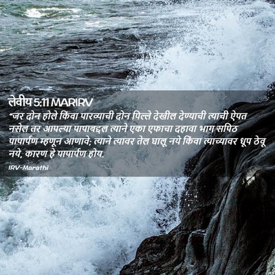 Picture 02 - लेवीय 5:11 MARIRV - “जर दोन होले किंवा - Bible Verse Picture