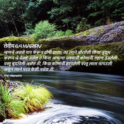 Picture 02 - लेवीय 6:4 MARIRV - म्हणजे असले पाप - Bible Verse Picture