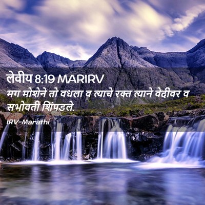 Picture 02 - लेवीय 8:19 MARIRV - मग मोशेने तो वधला व - Bible Verse Picture