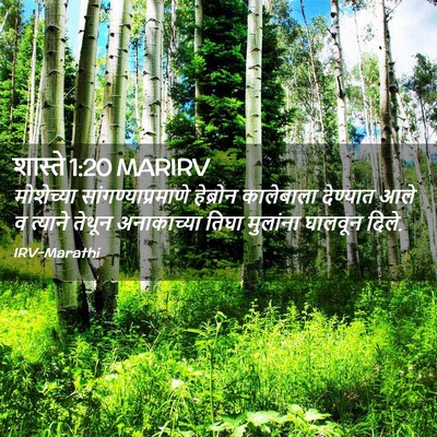 Picture 02 - शास्ते 1:20 MARIRV - मोशेच्या - Bible Verse Picture