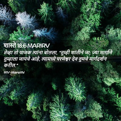 Picture 02 - शास्ते 18:6 MARIRV - तेव्हा तो याजक - Bible Verse Picture