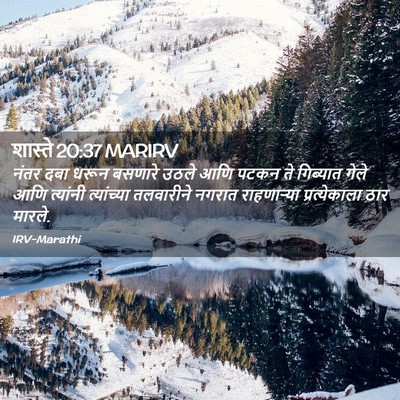 Picture 02 - शास्ते 20:37 MARIRV - नंतर दबा धरून - Bible Verse Picture