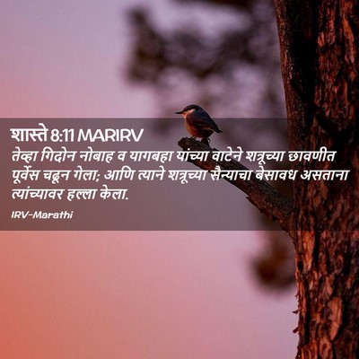 Picture 02 - शास्ते 8:11 MARIRV - तेव्हा गिदोन - Bible Verse Picture