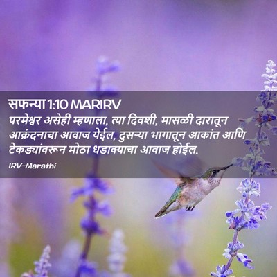 Picture 02 - सफन्या 1:10 MARIRV - परमेश्वर असेही - Bible Verse Picture