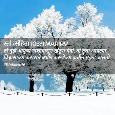 Picture 02 - स्तोत्रसंहिता 103:4 MARIRV - तो तुझे आयुष्य - Bible Verse Picture