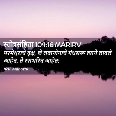 Picture 02 - स्तोत्रसंहिता 104:16 MARIRV - परमेश्वराचे - Bible Verse Picture