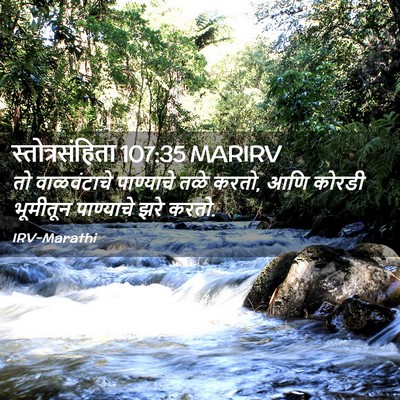 Picture 02 - स्तोत्रसंहिता 107:35 MARIRV - तो वाळवंटाचे - Bible Verse Picture