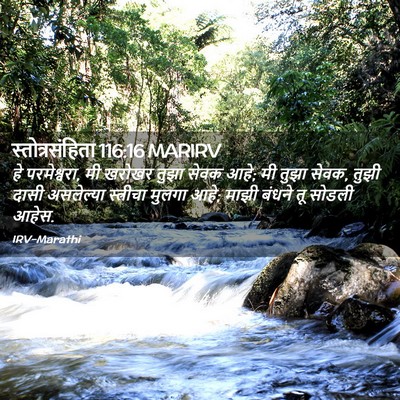 Picture 02 - स्तोत्रसंहिता 116:16 MARIRV - हे परमेश्वरा, मी - Bible Verse Picture