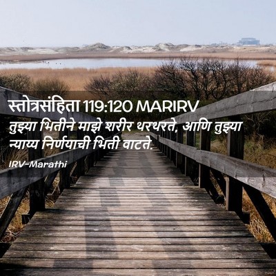 Picture 02 - स्तोत्रसंहिता 119:120 MARIRV - तुझ्या भितीने - Bible Verse Picture