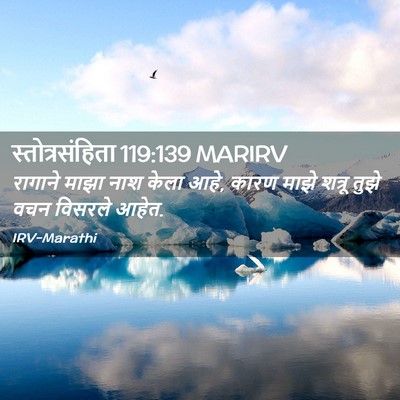 Picture 02 - स्तोत्रसंहिता 119:139 MARIRV - रागाने माझा नाश - Bible Verse Picture