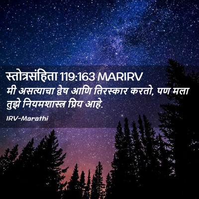 Picture 02 - स्तोत्रसंहिता 119:163 MARIRV - मी असत्याचा द्वेष - Bible Verse Picture