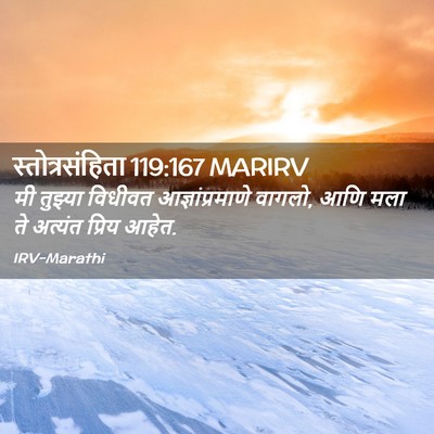 Picture 02 - स्तोत्रसंहिता 119:167 MARIRV - मी तुझ्या विधीवत - Bible Verse Picture