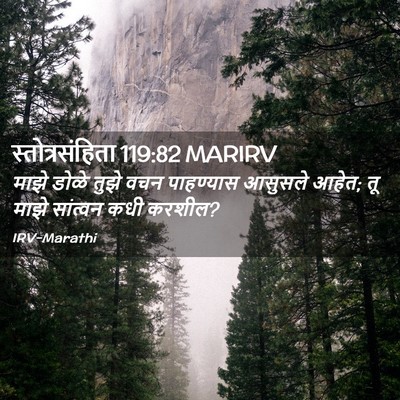 Picture 02 - स्तोत्रसंहिता 119:82 MARIRV - माझे डोळे तुझे वचन - Bible Verse Picture