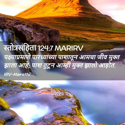 Picture 02 - स्तोत्रसंहिता 124:7 MARIRV - पक्ष्याप्रमाणे - Bible Verse Picture
