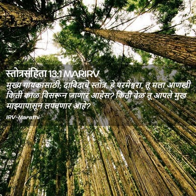 Picture 02 - स्तोत्रसंहिता 13:1 MARIRV - मुख्य गायकासाठी; - Bible Verse Picture