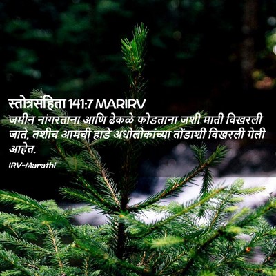 Picture 02 - स्तोत्रसंहिता 141:7 MARIRV - जमीन नांगरताना - Bible Verse Picture