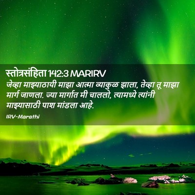 Picture 02 - स्तोत्रसंहिता 142:3 MARIRV - जेव्हा माझ्याठायी - Bible Verse Picture