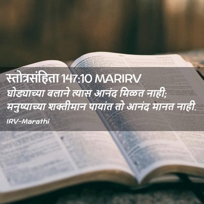Picture 02 - स्तोत्रसंहिता 147:10 MARIRV - घोड्याच्या बलाने - Bible Verse Picture