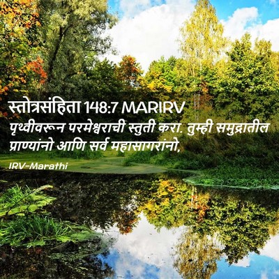 Picture 02 - स्तोत्रसंहिता 148:7 MARIRV - पृथ्वीवरून - Bible Verse Picture