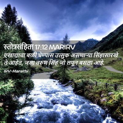 Picture 02 - स्तोत्रसंहिता 17:12 MARIRV - एखाद्याचा बळी - Bible Verse Picture