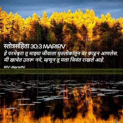Picture 02 - स्तोत्रसंहिता 30:3 MARIRV - हे परमेश्वरा तू - Bible Verse Picture