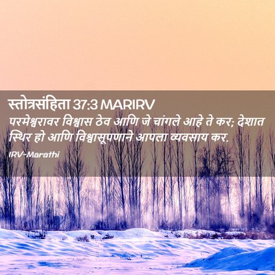 Picture 02 - स्तोत्रसंहिता 37:3 MARIRV - परमेश्वरावर - Bible Verse Picture