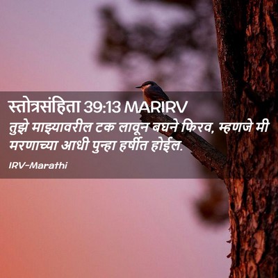 Picture 02 - स्तोत्रसंहिता 39:13 MARIRV - तुझे माझ्यावरील - Bible Verse Picture