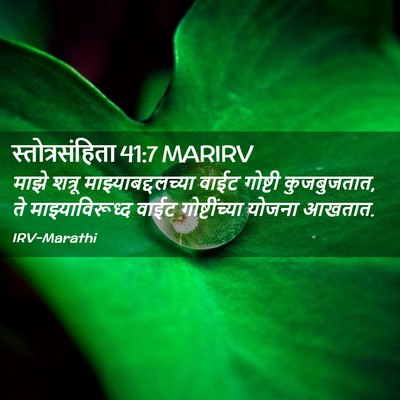 Picture 02 - स्तोत्रसंहिता 41:7 MARIRV - माझे शत्रू - Bible Verse Picture