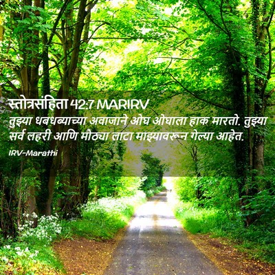 Picture 02 - स्तोत्रसंहिता 42:7 MARIRV - तुझ्या - Bible Verse Picture