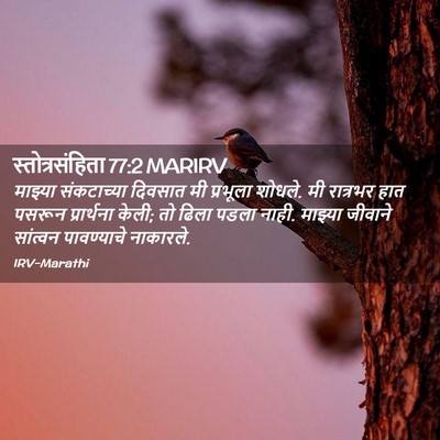 Picture 02 - स्तोत्रसंहिता 77:2 MARIRV - माझ्या संकटाच्या - Bible Verse Picture