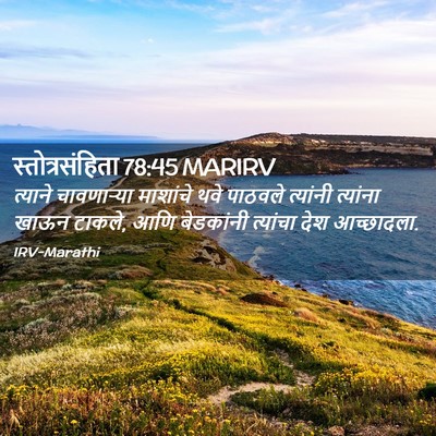 Picture 02 - स्तोत्रसंहिता 78:45 MARIRV - त्याने चावणाऱ्या - Bible Verse Picture