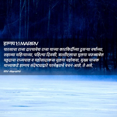 Picture 02 - हाग्गय 1:1 MARIRV - पारसाचा राजा - Bible Verse Picture