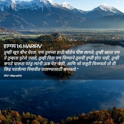 Picture 02 - हाग्गय 1:6 MARIRV - तुम्ही खूप बीज - Bible Verse Picture